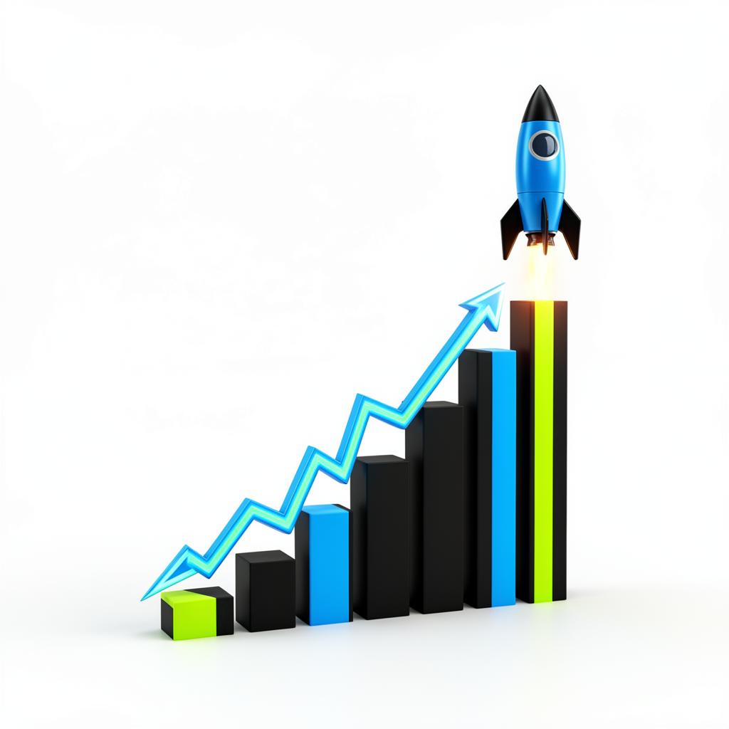 Gráfico de crecimiento para negocios